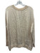Raquel Allegra Size 0 Cream Beige Rayon Blend ribbed hem Long Sleeve Top Cream Beige / 0