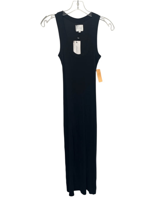 Sundays by WeAreSundays Size XS Black Cotton Blend Ribbed Sleeveless Dress Black / XS