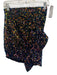 IRO Size 36/S Blue, Orange & Black Polyester All Over Sequins Side Ruffle Skirt Blue, Orange & Black / 36/S