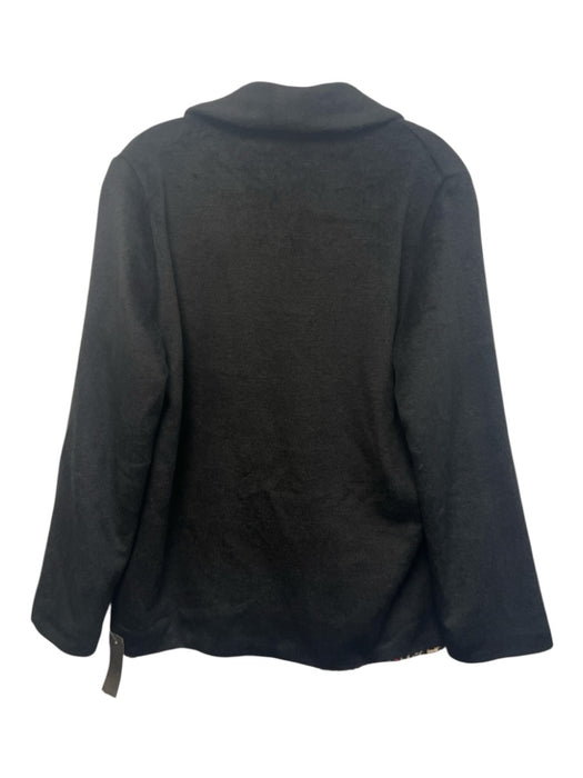 Monoplaza Size M Black Acrylic Blend 2 Buttons Patch Pocket Collar Lined Jacket Black / M