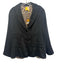 Monoplaza Size M Black Acrylic Blend 2 Buttons Patch Pocket Collar Lined Jacket Black / M