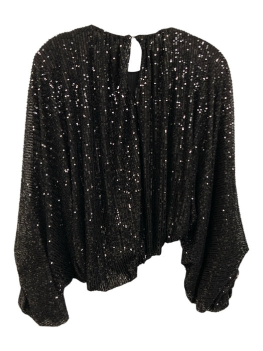 Nonchalant The Label Size XS Black Viscose Blend Dolman Sleeve Wide Sleeves Top Black / XS