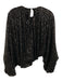 Nonchalant The Label Size XS Black Viscose Blend Dolman Sleeve Wide Sleeves Top Black / XS