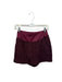Shug! Size S Maroon & Brown Acrylic Blend Waist Band Tweed Side Zip Mini Shorts Maroon & Brown / S