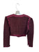 Shug! Size XS Maroon & Brown Acrylic Blend Long Balloon Sleeve Tweed Jacket Maroon & Brown / XS