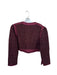 Shug! Size L Maroon & Brown Acrylic Blend Long Balloon Sleeve Tweed Jacket Maroon & Brown / L