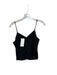 Shug! Size S Black Cotton Spaghetti Strap Grid Textured Top Black / S