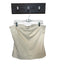 Shug! Size M Cream Vegan Leather Strapless Back Zip Top Cream / M