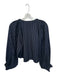 Shug! Size S Navy & Tan Polyester Blend Long Balloon Sleeve Pinstripe Top Navy & Tan / S