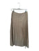 Shug! Size S Tan Tencel Waist Band Pleated Side Zip Maxi Skirt Tan / S