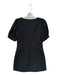Shug! Size L Black Polyester Short Balloon Sleeve Jaquard Flowers Short Dress Black / L