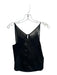 Shug! Size XS Black Polyester Spaghetti Strap Mesh Detail V Neck Top Black / XS