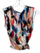 Mariacher Size M Black & Multi Polyester Sleeveless Watercolor Top Black & Multi / M