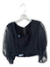 Koch Size S Black Cotton Long Balloon Sleeve Polka Dot Cropped Top Black / S