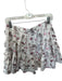 Koch Size M Brown & White Polyester Beach Print Ruffles Mini Skirt Brown & White / M