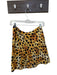 Raquel Allegra Size 0 Tan & black Silk Strapless Animal Print Front Tie Top Tan & black / 0