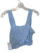 Koch Size S Baby Blue Viscose Sleeveless Cropped Top Baby Blue / S