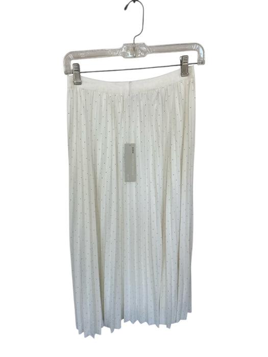 Zero Degrees Celsius Size S Ivory & Silver Polyester Elastic Waist Maxi Skirt Ivory & Silver / S