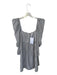 Koch Size XS White & Black Polyester Long Balloon Sleeve Striped Back Zip Dress White & Black / XS