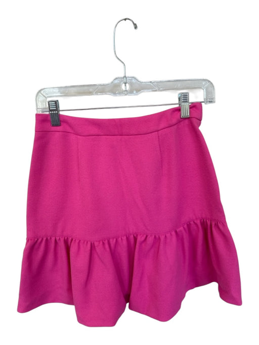 Essential Antwerp Size XS Hot pink Polyester Ruffle Crossover Mini Skirt Hot pink / XS