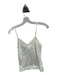 Shug! Size S Ivory Silk Drawstring Spaghetti Strap built in shorts Skirt Set Ivory / S