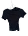 Sundays Size XS Black Modal Blend Short Sleeve Ribbed Scoop Neck Top Black / XS