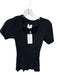 Sundays Size XS Black Modal Blend Short Sleeve Ribbed Scoop Neck Top Black / XS