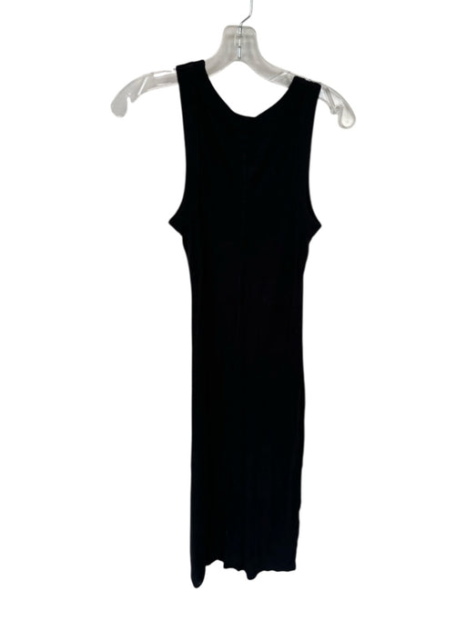 Sundays Size M Black Modal Blend Sleeveless Ribbed Maxi Dress Black / M