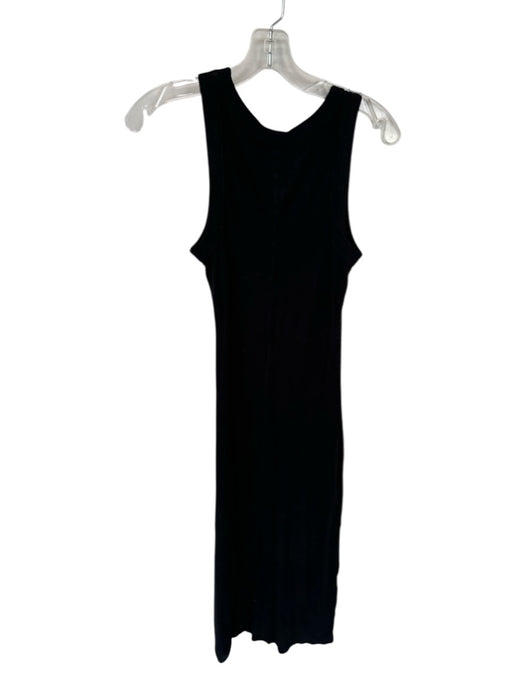 Sundays Size M Black Modal Blend Sleeveless Ribbed Maxi Dress Black / M