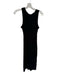 Sundays Size M Black Modal Blend Sleeveless Ribbed Maxi Dress Black / M