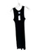 Sundays Size M Black Modal Blend Sleeveless Ribbed Maxi Dress Black / M