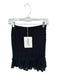 Marant Etoile Size 34 Black Cotton Smocked High Waist Ruffles Skirt Black / 34