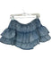 Shug! Size M Med Dark Wash Cotton Blend Drawstring Ruffles Mini Skort Med Dark Wash / M