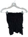 Loyd / Ford Size 1/S Black Cotton Smocked Tube Top High Waist Mini Skirt Set Black / 1/S