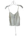 Shug! Size M Ivory Silk Spaghetti Strap Drawstring Waist Top Ivory / M