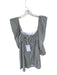 Koch Size XS White & Black Polyester Long Sleeve Striped Square Neck Dress White & Black / XS