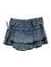 Shug! Size Small Blue Cotton Blend Denim Ruffles Mini Drawstring Skirt Blue / Small