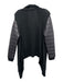 Zero Degrees Celsius Size XS Black Fabric Block Long Sleeve Draped Cardigan Black / XS