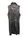 Ramy Brook Size XS/25 Pewter Cotton Blend Metallic Sleeveless Denim Dress Pewter / XS/25