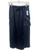 Ramy Brook Size XS Navy Polyester Drawstring Cargo Pockets Below the Knee Skirt Navy / XS