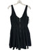 Alexis Size Small Black Cotton Blend Sleeveless Pleated Mini Pockets Dress Black / Small