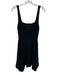 A.L.C. Size Medium Black Viscose Blend Sleeveless Ribbed A Line Mini Dress Black / Medium