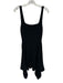 A.L.C. Size Medium Black Viscose Blend Sleeveless Ribbed A Line Mini Dress Black / Medium