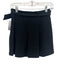 Ramy Brook Size 0 Black Polyester Blend Pleated Belted Mini Skort Skirt Black / 0