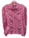 Loveshackfancy Size Medium Pink Viscose Blend Lace Long Sleeve Blouse Top Pink / Medium