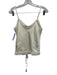 Shug! Size Small Ivory Silk Spaghetti Strap Mini Ruffles Drawstring Skirt Set Ivory / Small