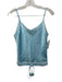 Shug! Size Small Sky Blue Silk Spaghetti Strap Mini Ruffles Drawstring Skirt Set Sky Blue / Small