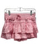 Shug! Size Small Light Pink Silk Ruffle Drawstring Mini Skirt Light Pink / Small
