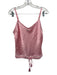 Shug! Size Medium Light Pink Silk Spaghetti Strap Mini Ruffles Skirt Set Light Pink / Medium