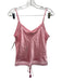 Shug! Size Medium Light Pink Silk Spaghetti Strap Mini Ruffles Skirt Set Light Pink / Medium